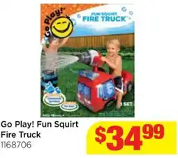Mr Toys Go play! fun squirt fire truck offer
