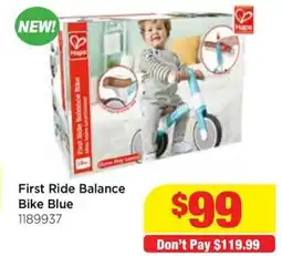 Mr Toys First ride balance bike blue offer