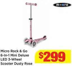 Mr Toys Micro rock & go 6-in-1 mini deluxe led 3-wheel offer