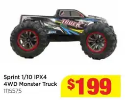 Mr Toys Sprint 1/10 ipx4 4wd monster truck offer