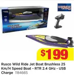 Mr Toys Rusco wild ride jet boat brushless 25 km/h speed boat offer
