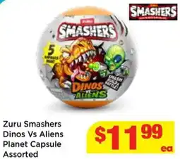 Mr Toys Zuru smashers dinos vs aliens planet capsule assorted offer