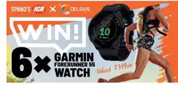 IGA Garmin forerunner 55 watch offer