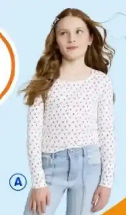 BIG W Long sleeve print rib top, 10 offer