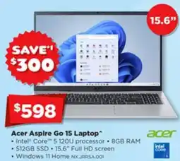 Joyce Mayne Acer aspire go 15 laptop offer