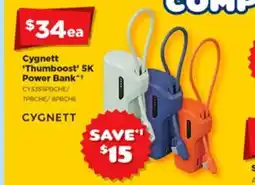 Joyce Mayne Cygnett thumboost 5k power bank offer