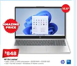 Joyce Mayne Hp 15s laptop offer