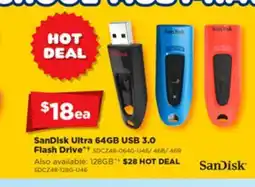 Joyce Mayne Sandisk ultra flash drive offer