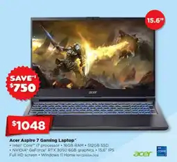 Joyce Mayne Acer aspire 7 gaming laptop offer