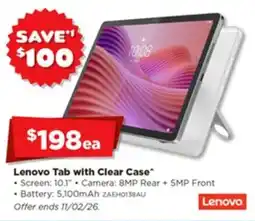 Joyce Mayne Lenovo tab with clear case offer