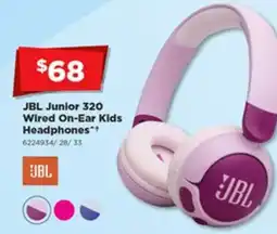 Joyce Mayne Jbl junior 320 wired on-ear kids headphones offer