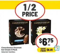IGA Connoisseur gourmet ice cream offer