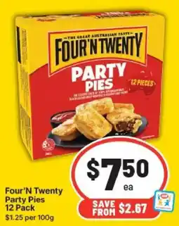 IGA Four'N Twenty Party Pies offer