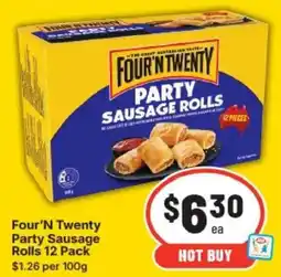IGA Four'N Twenty Party Sausage Rolls offer