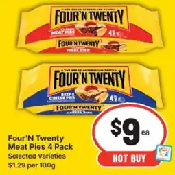 IGA Four'N Twenty Meat Pies offer