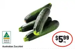IGA Australian zucchini offer