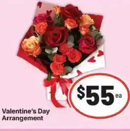IGA Valentine's day arrangement offer