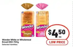 IGA Wonder white or wholemeal bread offer