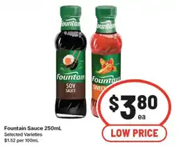 IGA Fountain sauce offer