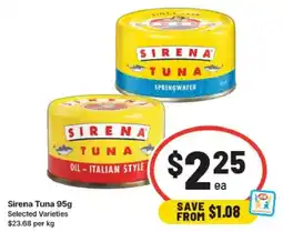 IGA Sirena tuna offer
