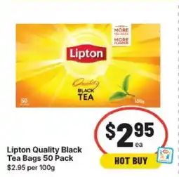 IGA Lipton quality black tea bags offer