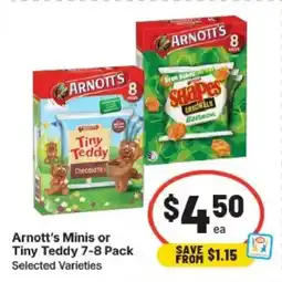 IGA Arnott's minis or tiny teddy offer