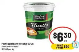 IGA Perfect italiano ricotta offer