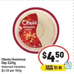 IGA Obela hommus dip offer
