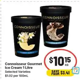 IGA Connoisseur gourmet ice cream offer
