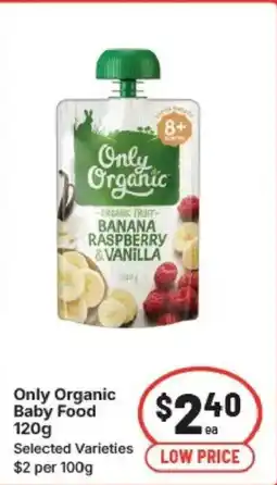 IGA Only organic baby food offer