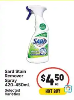 IGA Sard stain remover spray offer