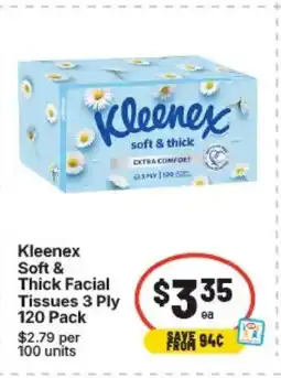 IGA Kleenex soft & thick facial tissues offer