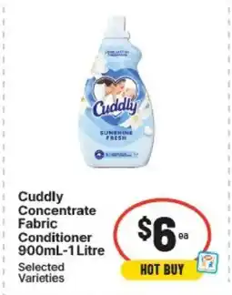 IGA Cuddly concentrate fabric conditioner offer