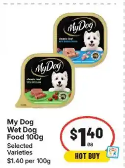 IGA My dog wet dog food offer