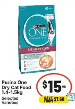 IGA Purina one dry cat food offer