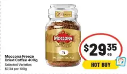 IGA Moccona freeze dried coffee offer
