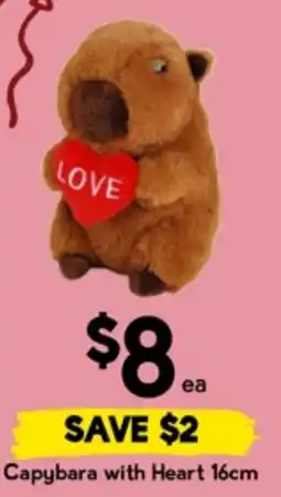Drakes Capybara with Heart offer