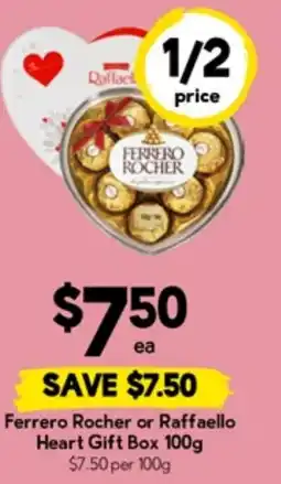 Drakes Ferrero Rocher or Raffaello Heart Gift Box offer