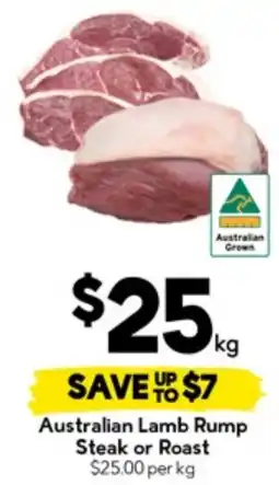 Drakes Australian Lamb Rump Steak or Roast offer