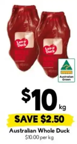 Drakes Australian Whole Duck offer