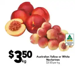 Drakes Australian Yellow or White Nectarines offer