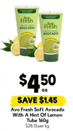 Drakes Avo Fresh Soft Avocado With A Hint Of Lemon Tube offer