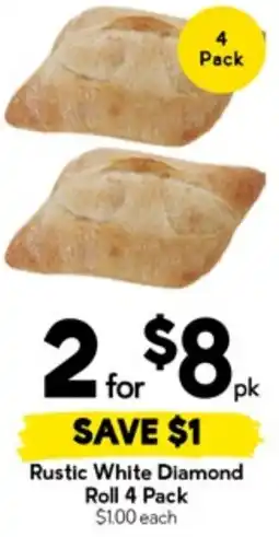 Drakes Rustic White Diamond Roll offer