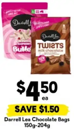 Drakes Darrell Lea Chocolate Bags offer