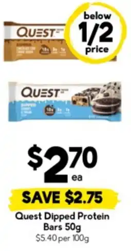 Drakes Quest Dipped Protein Bars offer