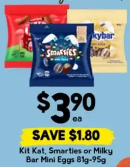 Drakes Kit Kat, Smarties or Milky Bar Mini Eggs offer