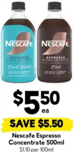 Drakes Nescafe Espresso Concentrate offer