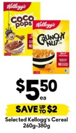 Drakes Selected Kellogg's Cereal offer
