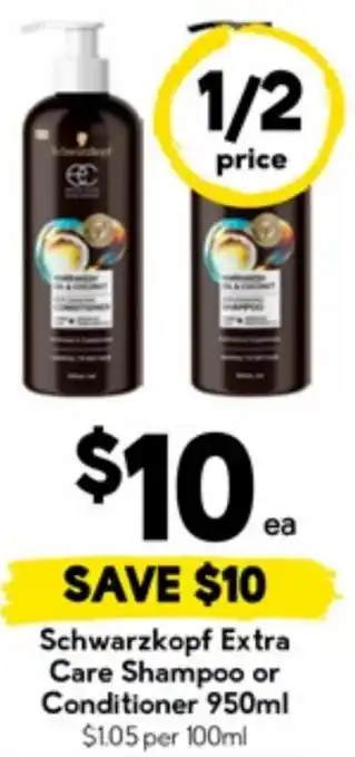 Schwarzkopf Extra Care Shampoo or Conditioner