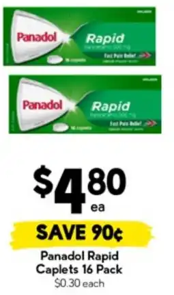 Drakes Panadol Rapid Caplets offer